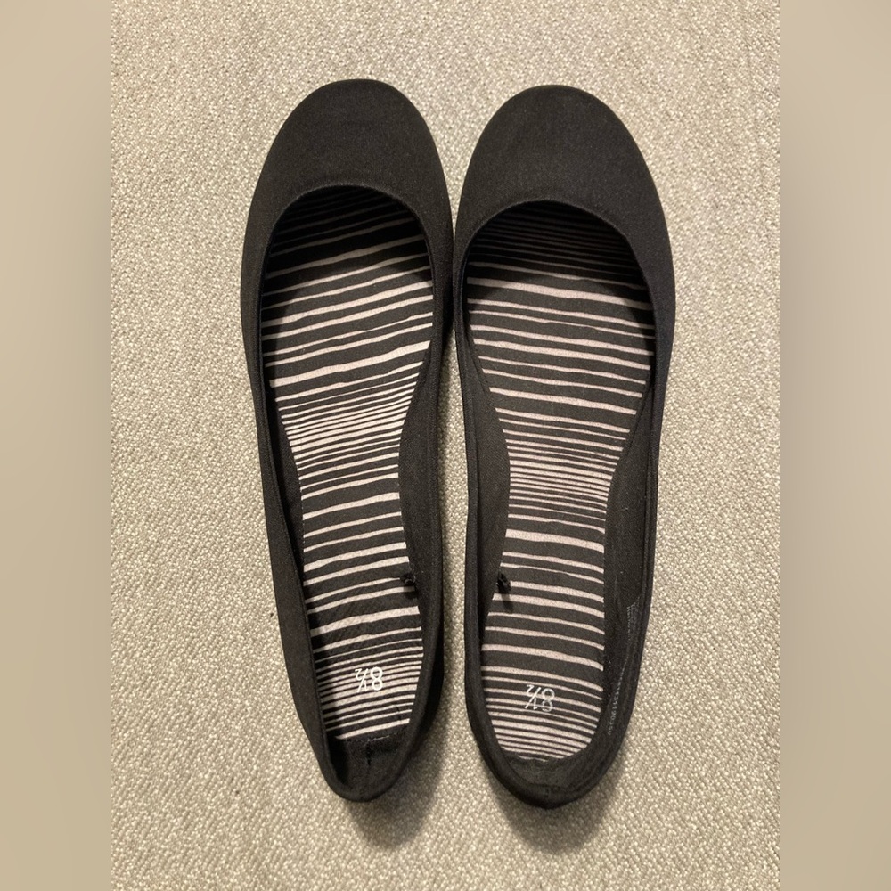 Black Time and Tru Flat Ballet Walking Shoe